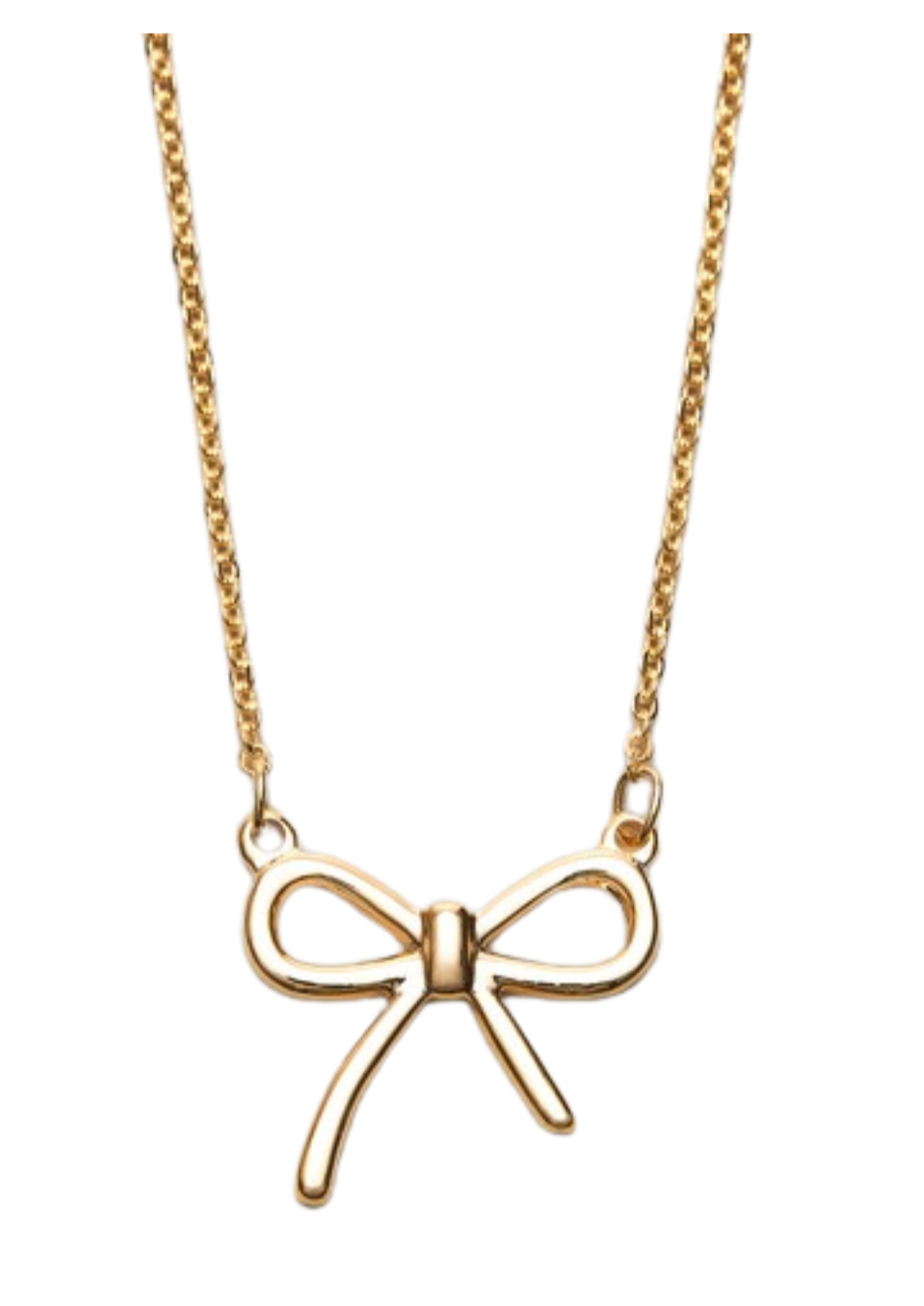 Bow Necklace in Gold