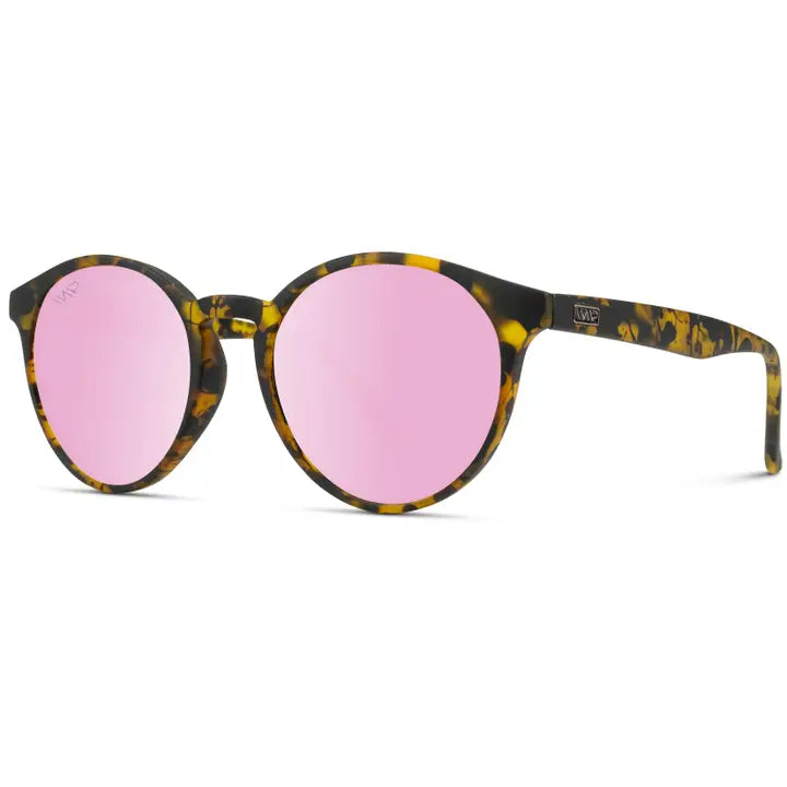 The Clove Retro Frame Sunglasses in Tortoise / Pink