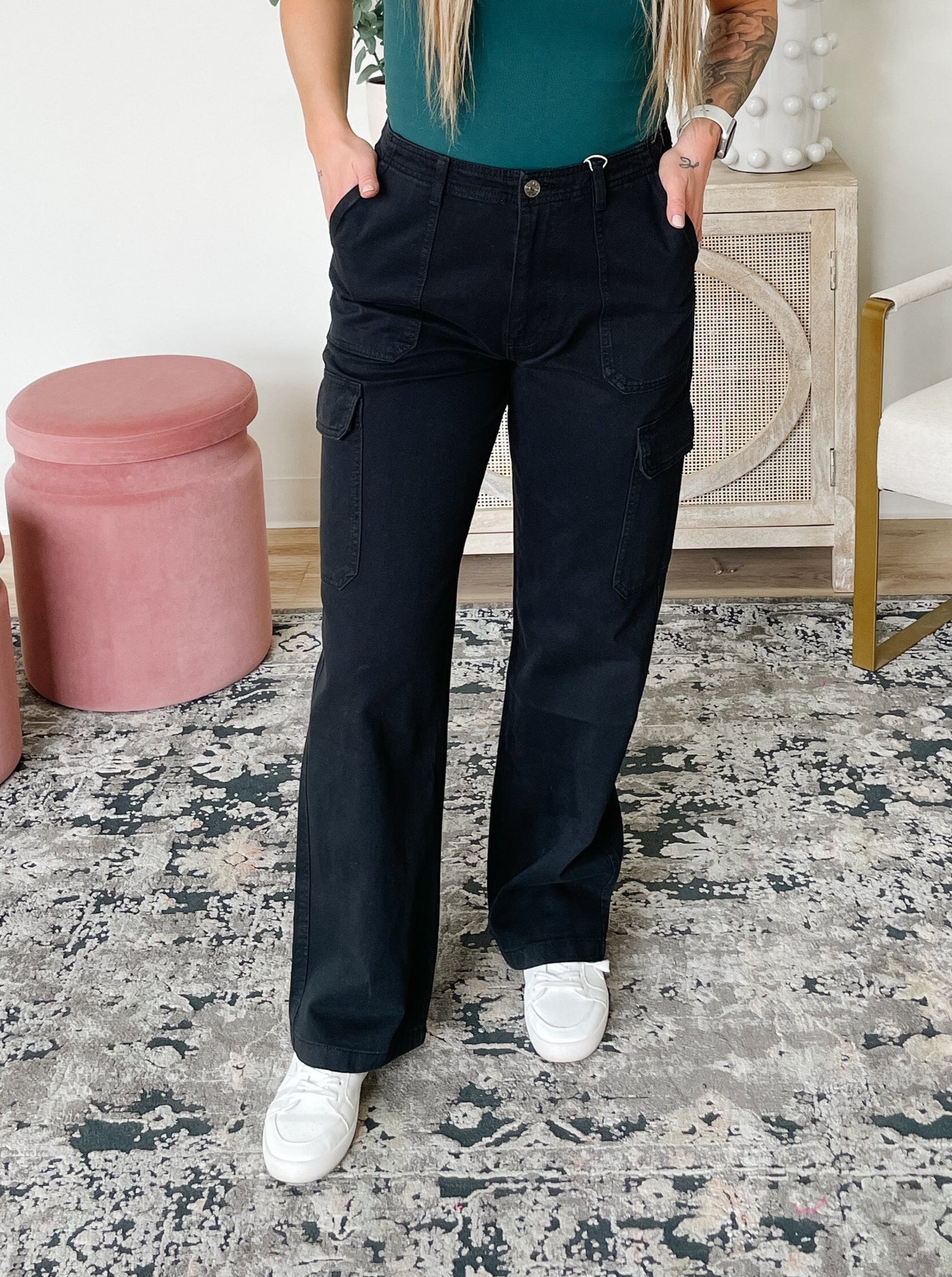 Malfy Cargo Pant in Black