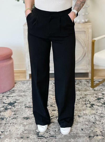 Full Length Vertigo Blazer Pants in Black