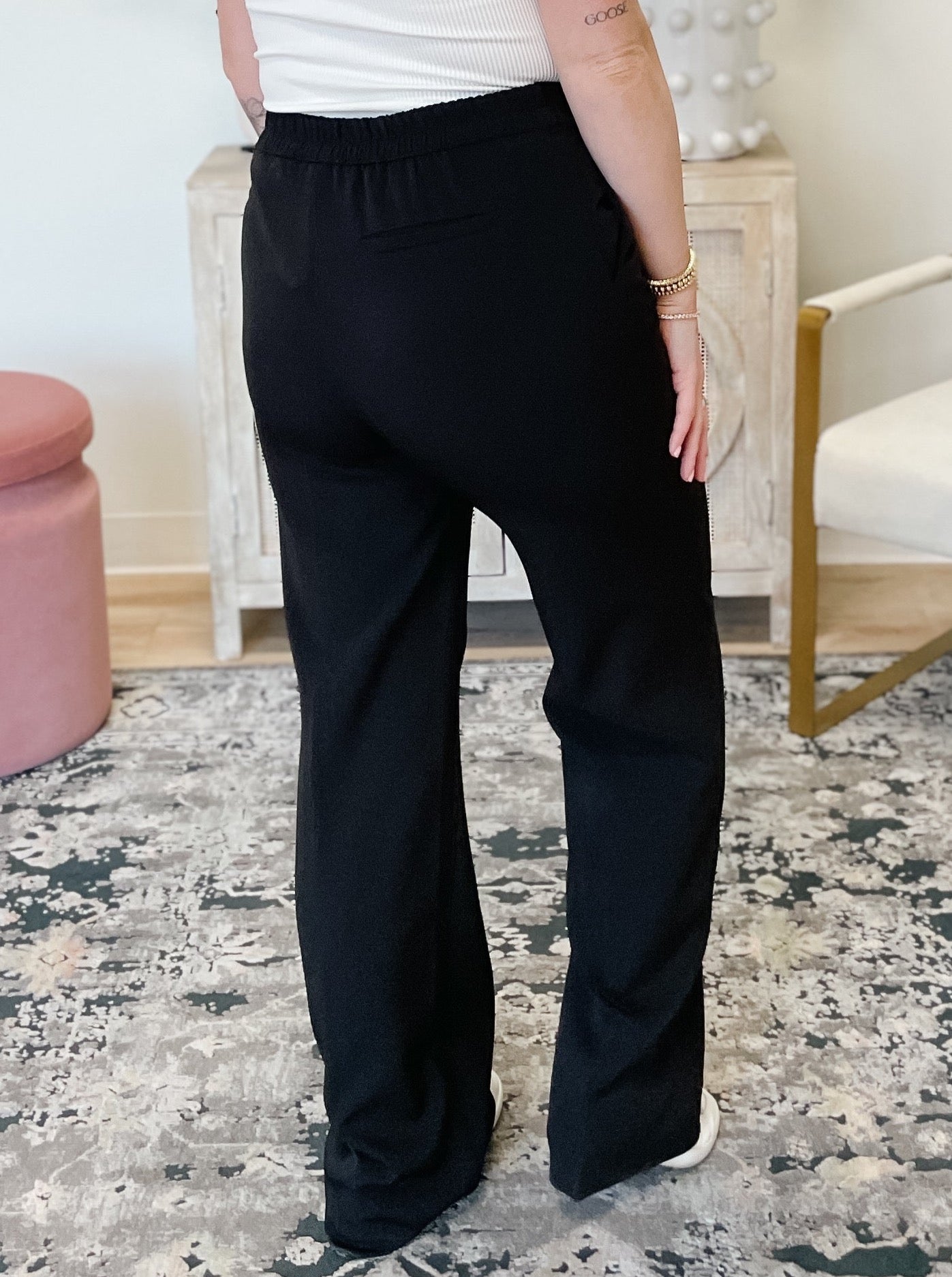Full Length Vertigo Blazer Pants in Black