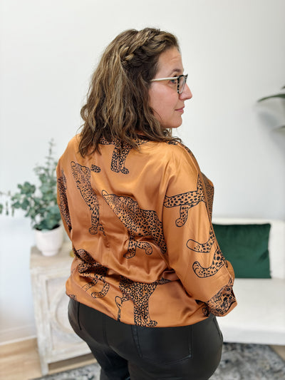 The Cheetah Top in Camel