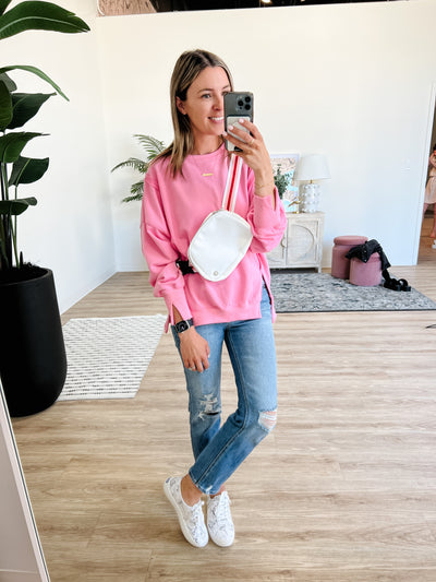 The Jenna Sweater in Pink