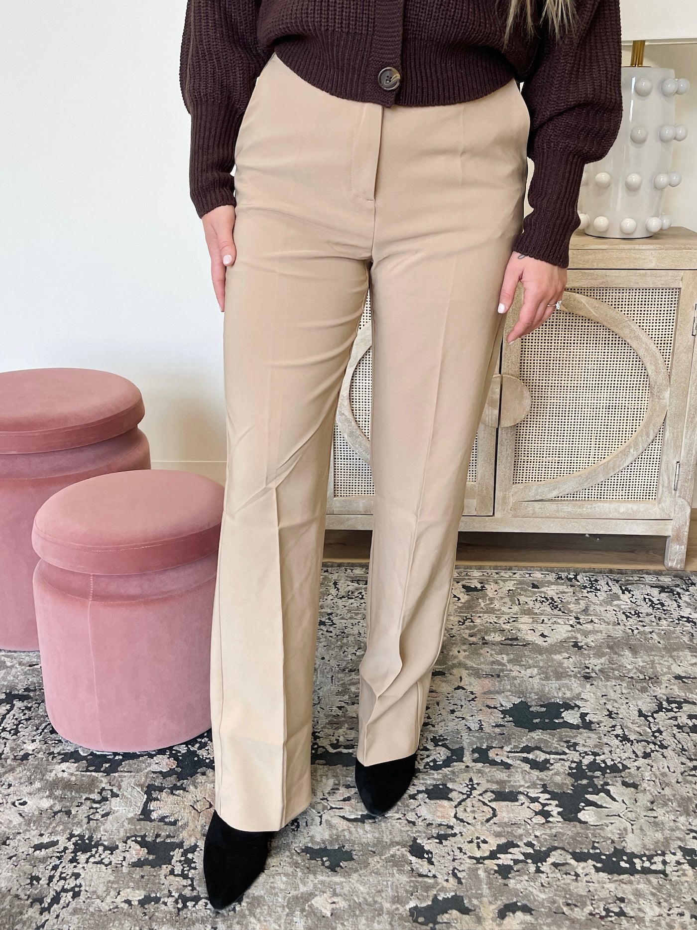 THE FORMAL STRAIGHT LEG WORK PANT IN CAMEL