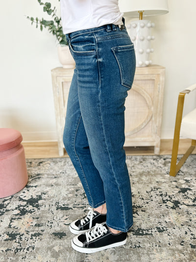 KanCan Mid Rise Slim Straight Jeans