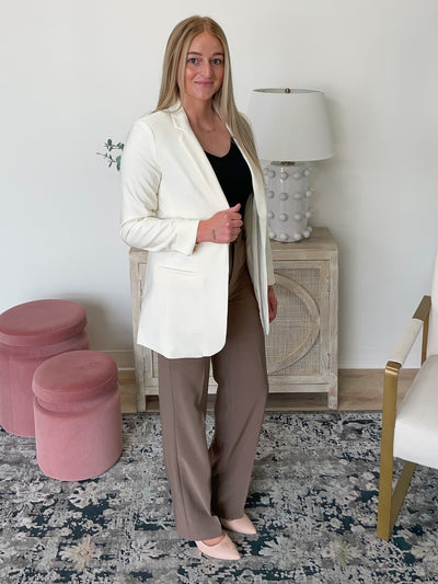 The Tailored Blazer in Ivory