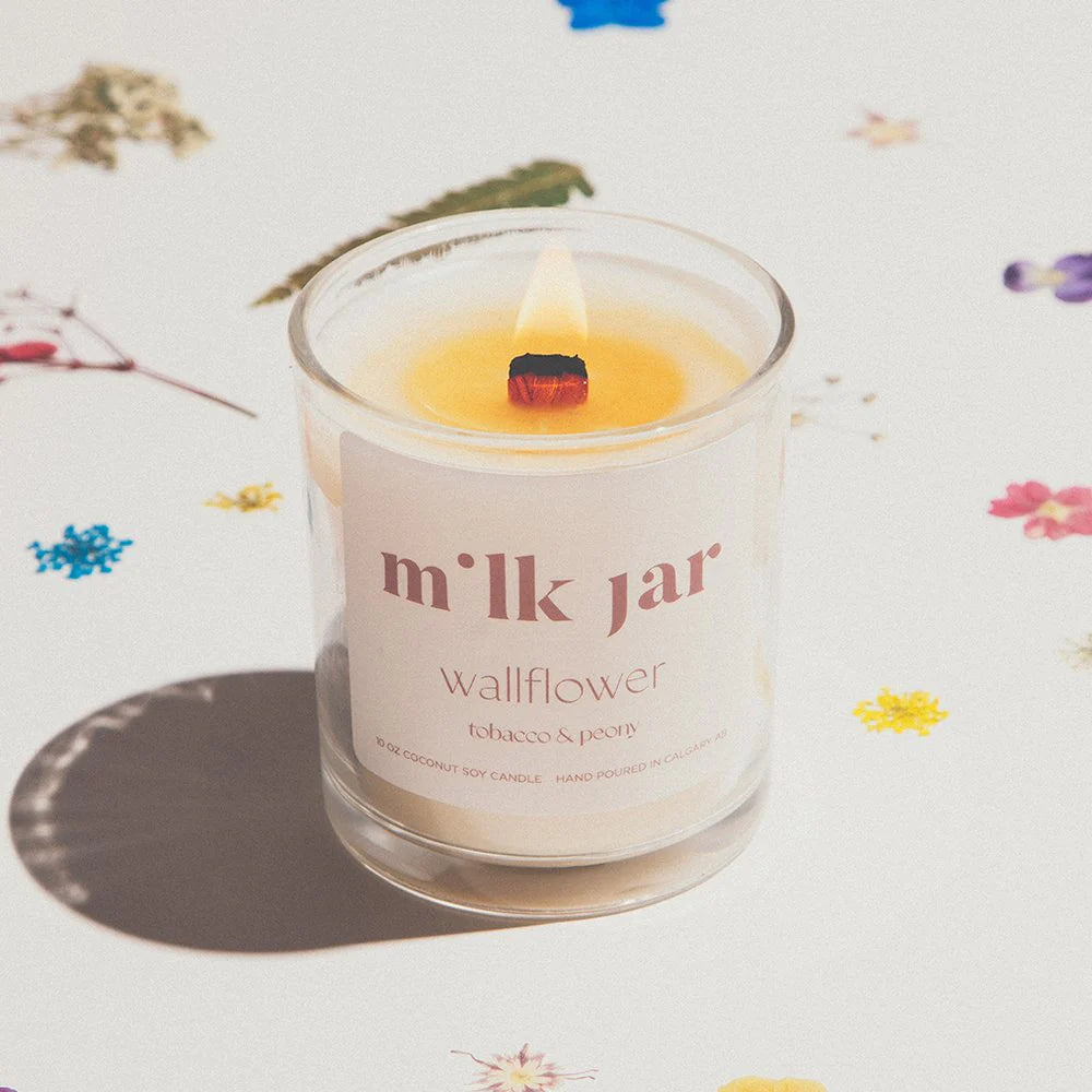 Milk Jar Candle (Wallflower)