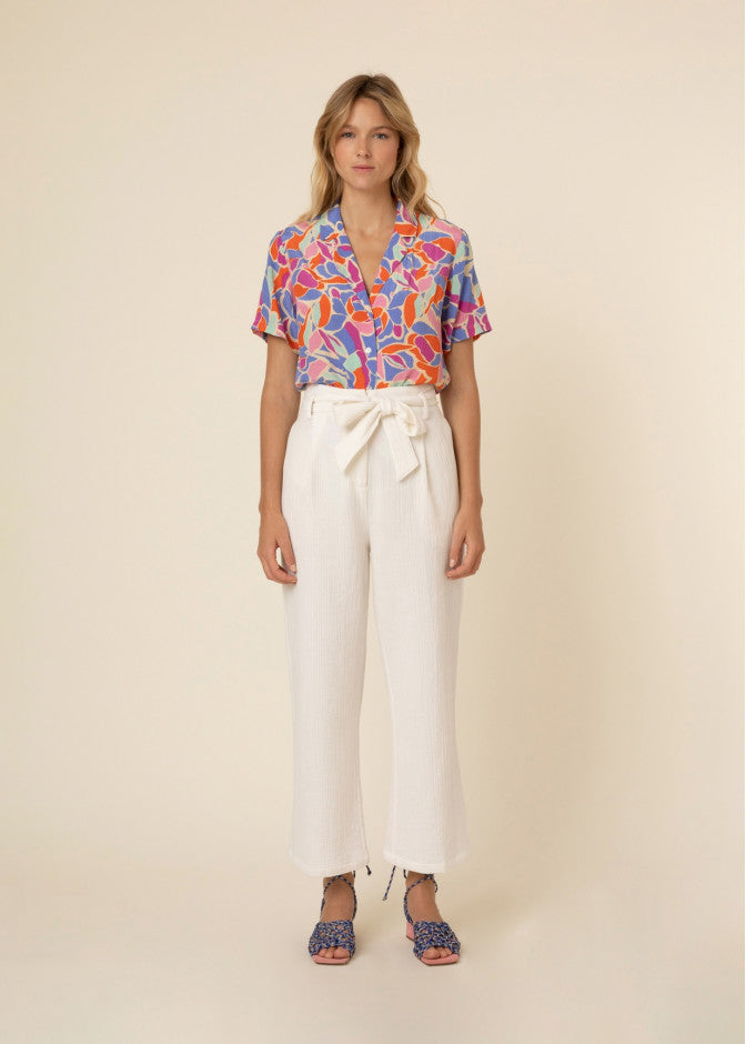 FRNCH Gina Pant in White - XS